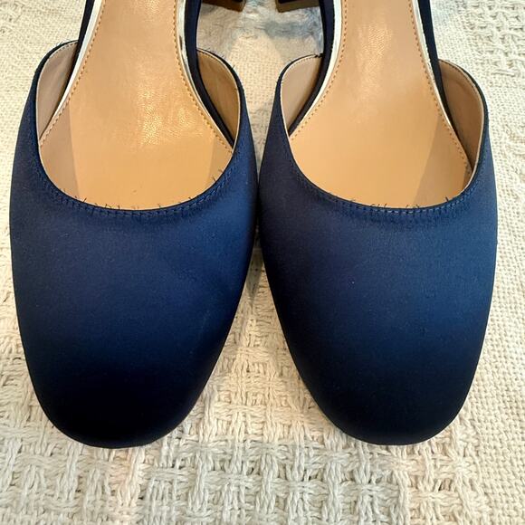 Jewel Badgley Mischka Cathleen 11 satin block heel evening pump 3093 - Picture 8 of 9